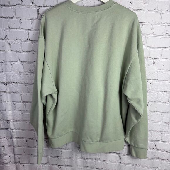 Vans Off the Wall Better Days Ahead Light Green Crew Sweatshirt Pullover size L - Picture 4 of 6
